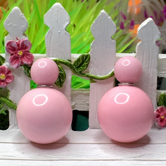 Jewelry - Light Pink Candy Double Stud Earrings